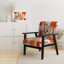 Coloré peinture abstraite Strokes II - Chaise d'appoint rembourrée et fauteuil moderne-825318766-1047416654