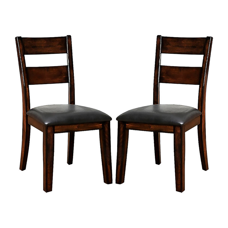 Pack Of 2 Padded Leatherette Side Chairs