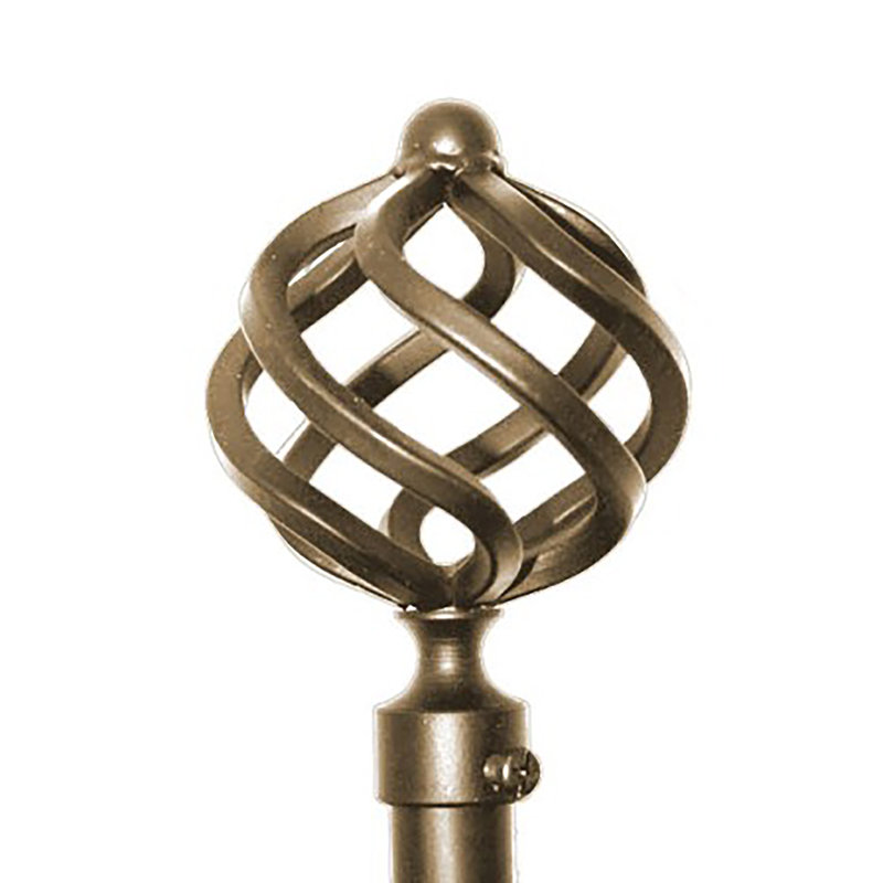 Tringle à rideaux simple réglable Echevarria, H 6,85 po x l 35,04 po x P 9,72 po