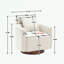 Fauteuil demi-tonneau pivotant en chenille-813798794
