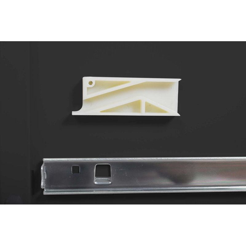 Metal Vertical File Cabinet With Lock Office Home Steel Vertical File Cabinet For A4 Legal/Letter Size, Black