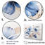 «Blue and White Timeless Minimalisme Hibiscus» sur toile-1446771731-1417304164