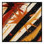 Tapis doux et moelleux Eberhard Bold & Eclectic Modern Starburst en brun - reliure noire-1373263126