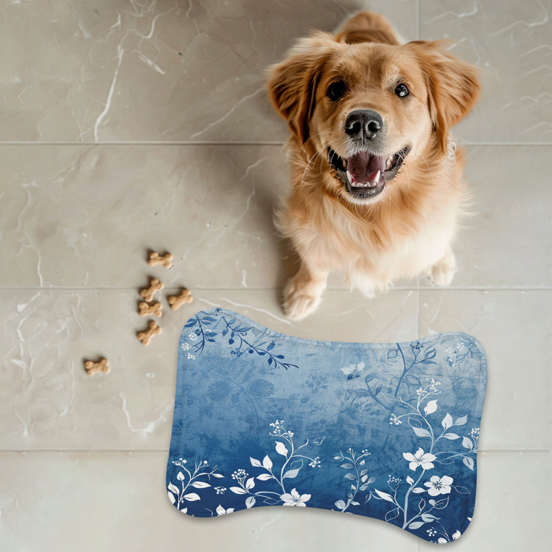Tapis bleu dégradé 1 pièce