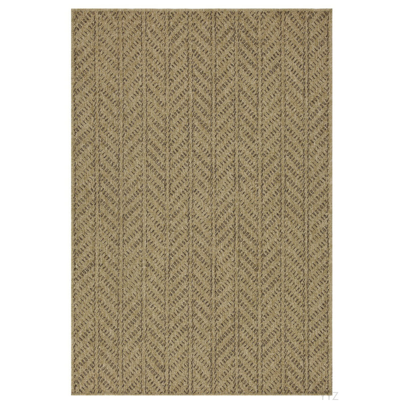 Earth GC_NTL1013 Jute/Mocha 7 Ft. 10 In. X 10 Ft. 3 In. Indoor/Outdoor Area Rug, Rectangle 7'10" x 10'3"