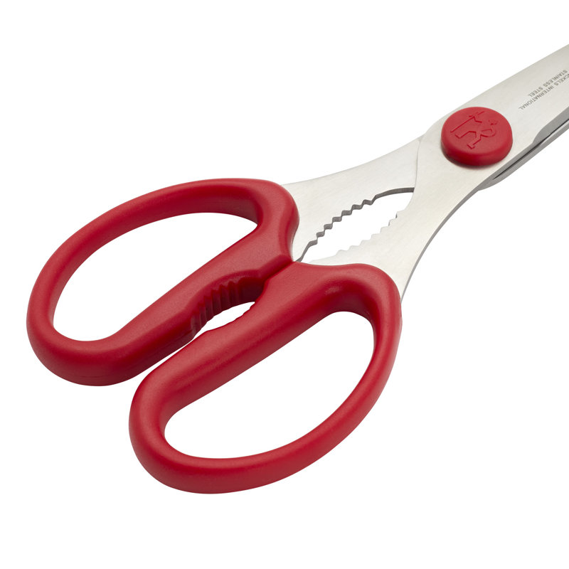 Henckels Carbon Steel Kitchen Shears -, Red