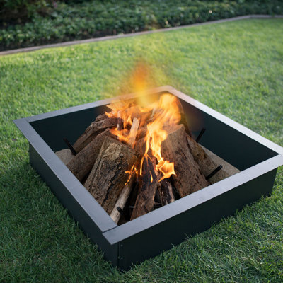 Parachute Square Steel Wood Burning Smokeless Fire Ring