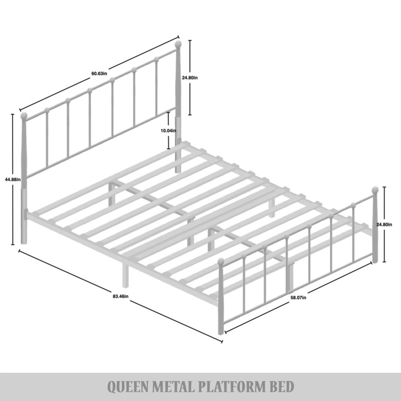 Makaelyn Metal Open-Frame Bed
