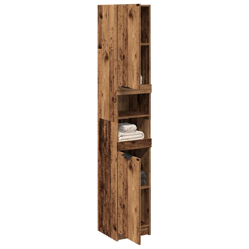 Joron Bathroom Cabinet, Old Wood