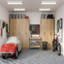 Armoire de rangement tout usage en chêne (ensemble de 5 pièces)-1375564821