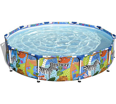Plastic Round Inflatable Pool 24cm H x 27cm W x 90cm L
