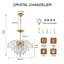 Gemia 6 - Light Dimmable Classic / Traditional Chandelier