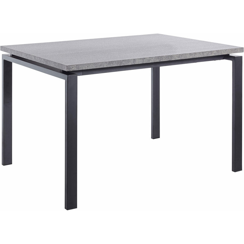 Tiano Metal Base Dining Table, H75 x L160 x W90cm, Grey
