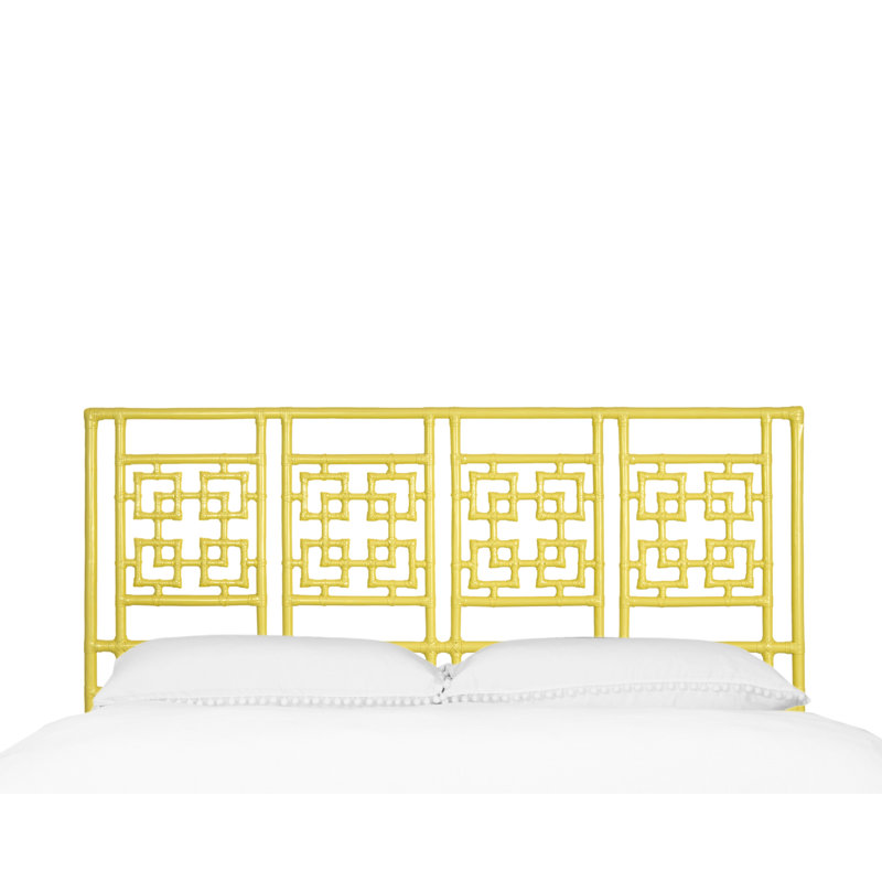 Palm Springs Open-Frame Headboard, King, Sunflower Yellow