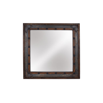 Steinar Wood Flat Wall Mirror