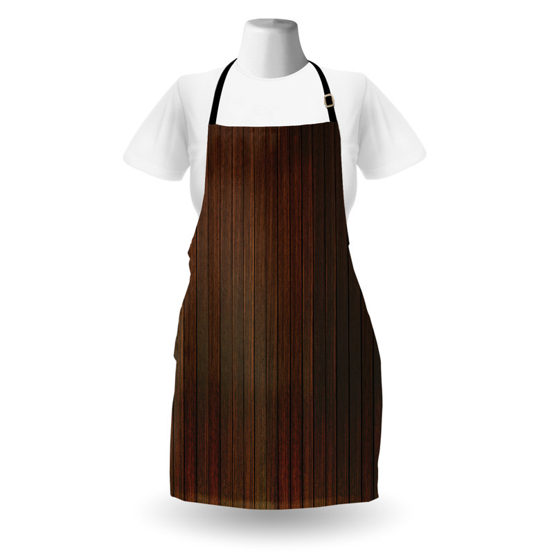 Tablier de préparation et saveur chocolat unisexe, plancher en bois, taille adulte, brun
