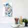 Colorful Zebra by Andy Beauchamp - Wrapped Canvas Painting
