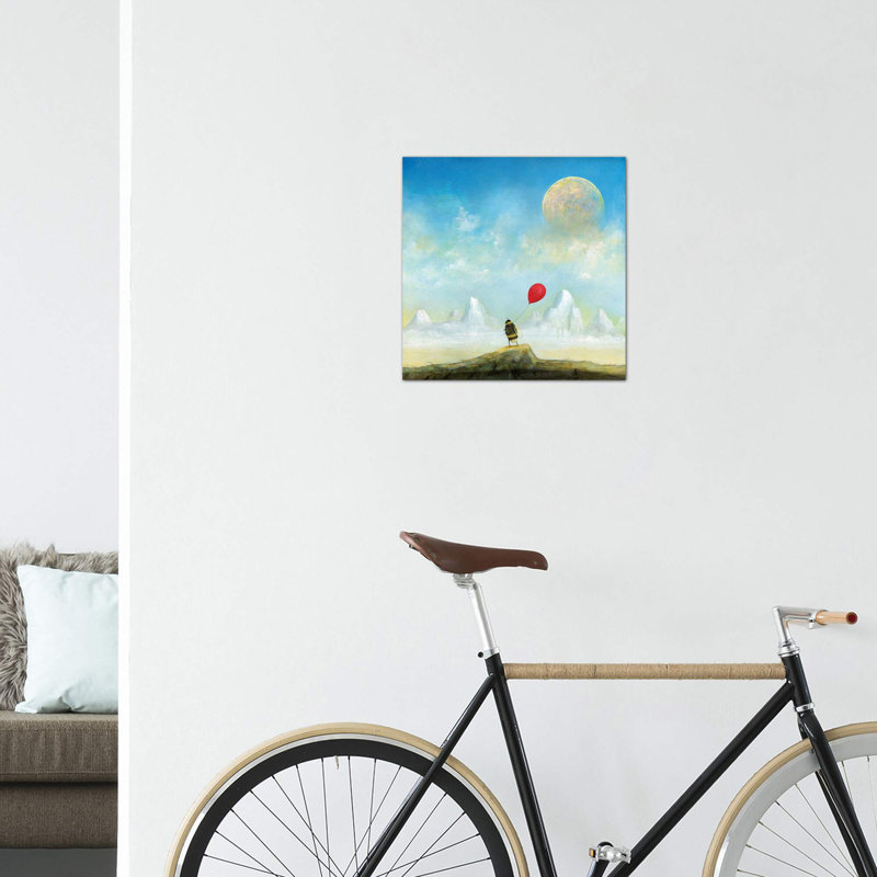 " Moonrise " by Neil Thompson, Wrapped Canvas, No Mat, 18" H x 18" W x 1.5" D