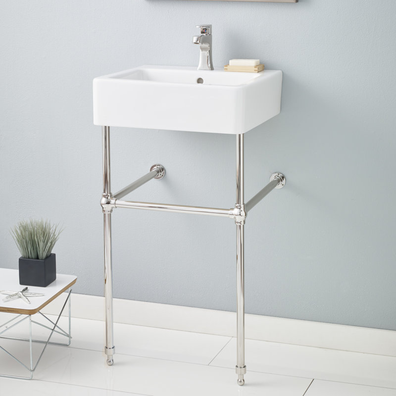 Nuovella 19.75'' L Bathroom Sink, Polished Nickel