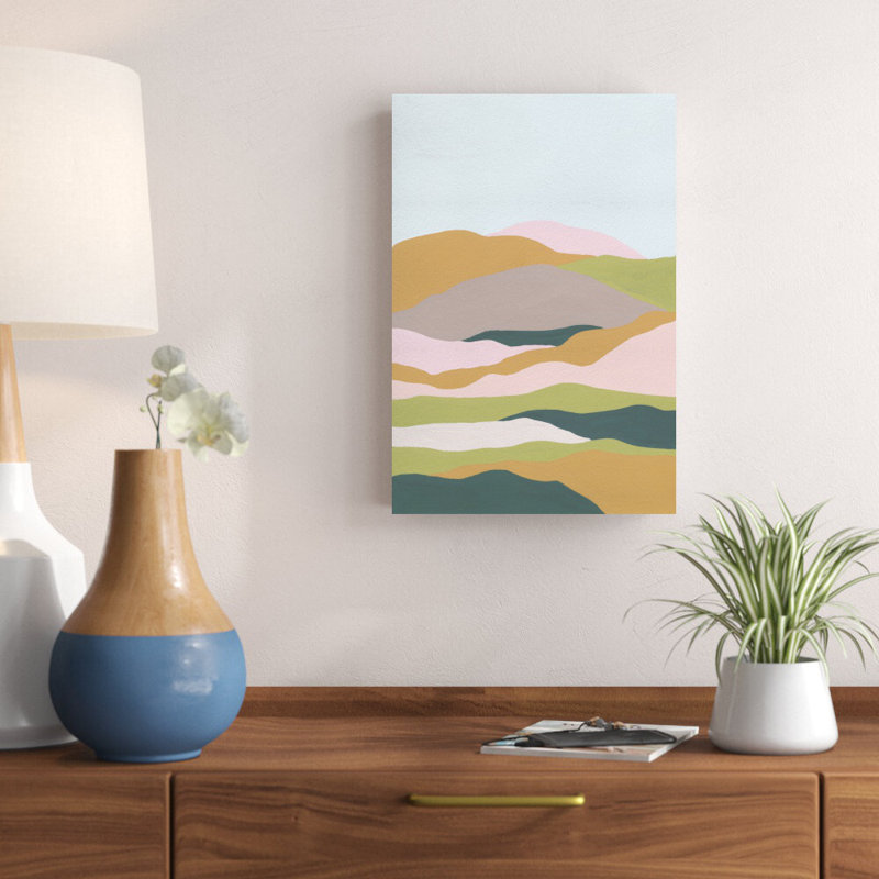«Cloud Layers II» par Melissa Wang - reproduction d'art sur toile tendue, H 18 po x l 12 po