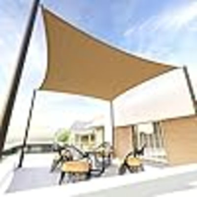 Rectangle Sun Shade Sail,95% UV Blockage Canopy Awning For Outdoor Patio And Garden, Yard Activities