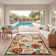 Bernia Floral Ivory/Red/Green Indoor/Outdoor Area Rug