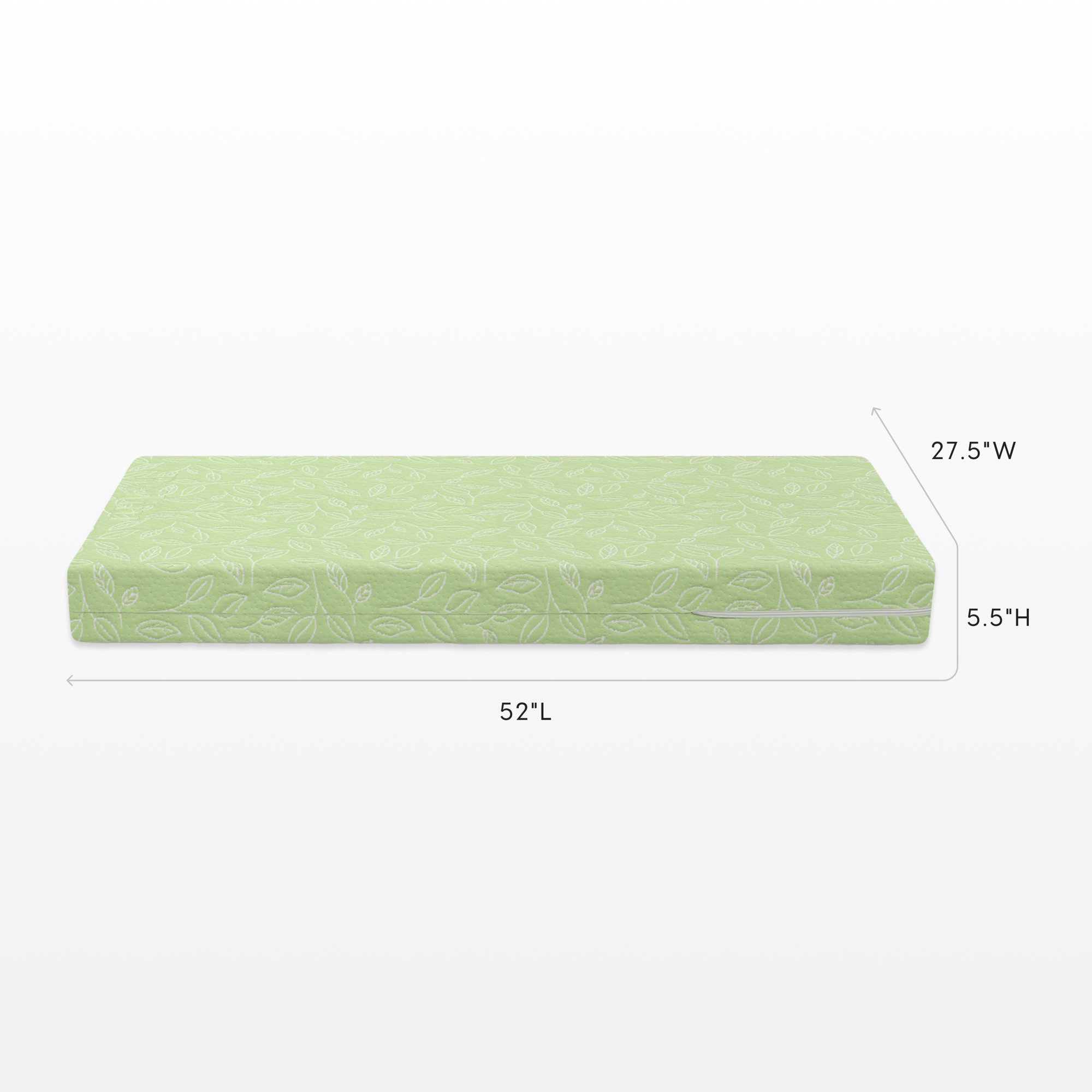 Breathable Luxury Crib Mattress, Green
