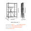 Tablette de rangement pliante avec roulettes
