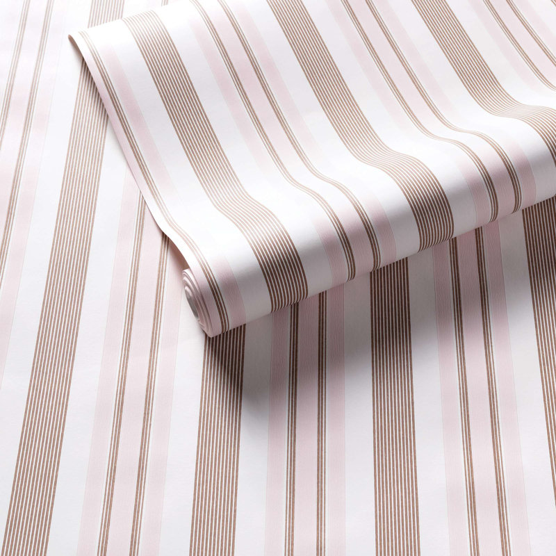 Georgina Stripe Wallpaper, Pink