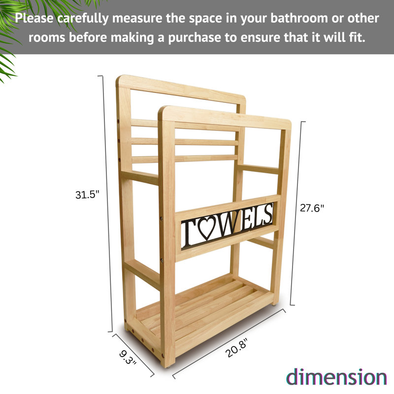 Leverson Solid Wood Bathroom Storage Furniture Set, Black/Natural