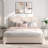Bensu Boucle Upholstered Platform Bed-1503004644-1502793214