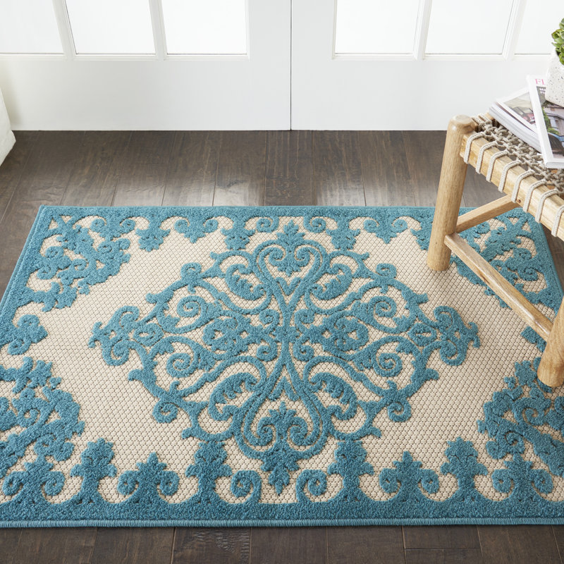 DH-ALH12 Ikat Indoor Rug, Rectangle 2'8" x 4'