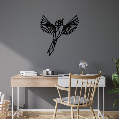 Stylish Decorative Metal Wall Accessory, Black, 27.6 x 29.5 inches | 100% Metal Construction, Thickness: 0.06 inches | Perfect for Home Décor, Easy to Hang, Durable and Modern Design for Any Room