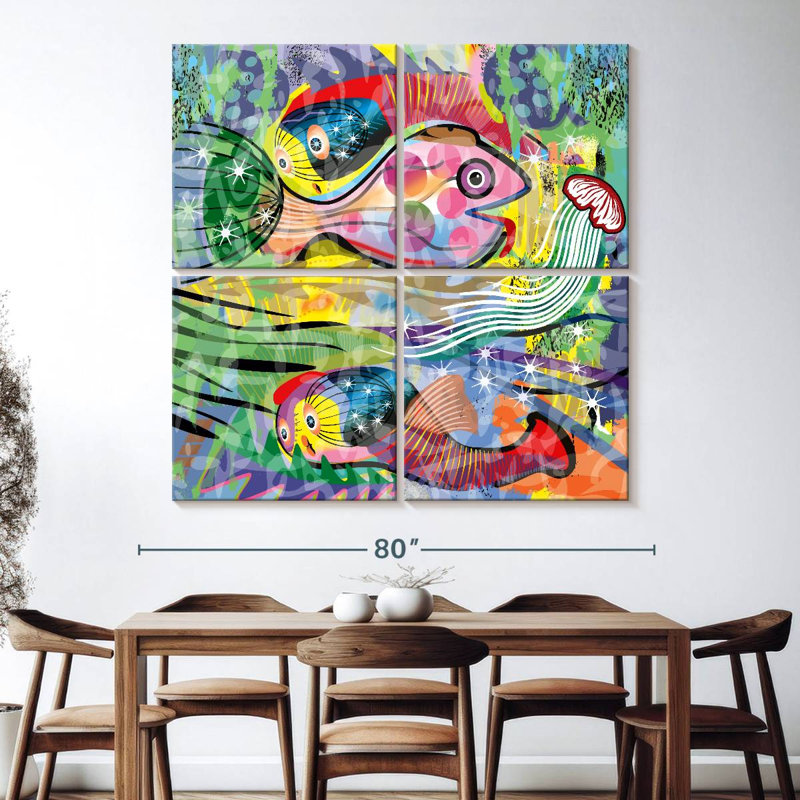 Brampt Mariscos, 74" H x 74" W