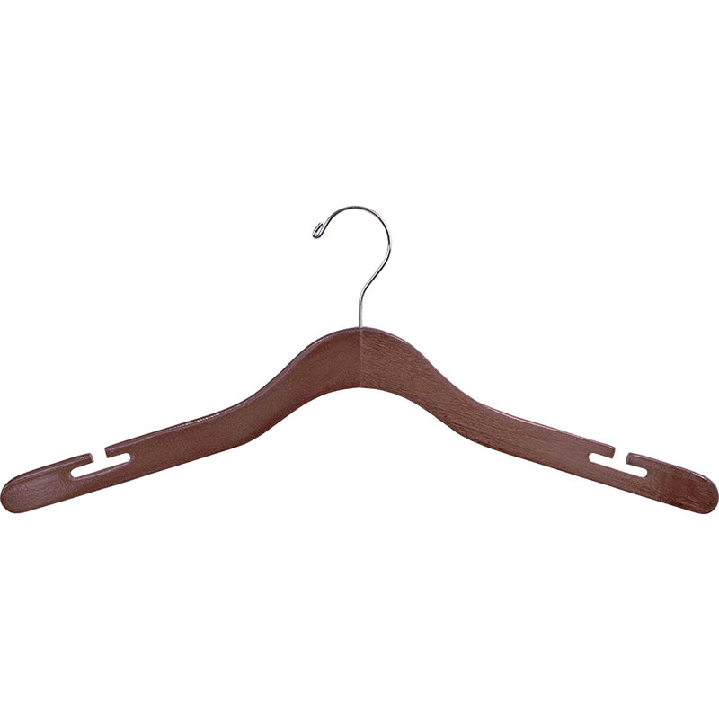 Cintre en bois avec encoches profondes, Noyer, 25