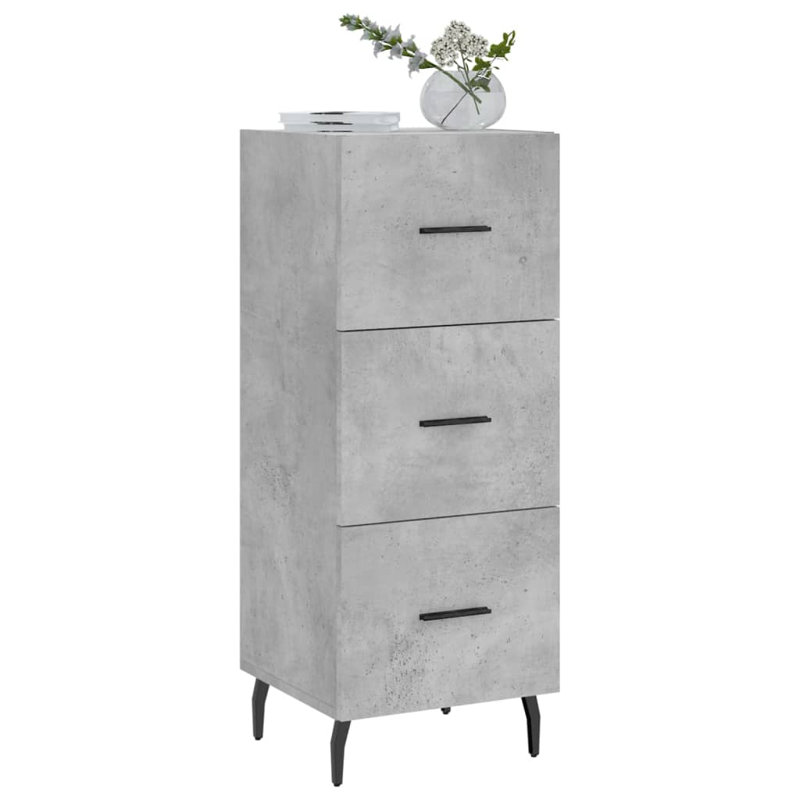 Muhtasim 3 - Drawer Standard Accent Chest, Concrete Grey