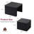 Square Nesting Coffee Table, Wooden Coffee Table, No Need Assembly Modern Fluted Nesting Tables Coffee Tables For  Living Room-483052103