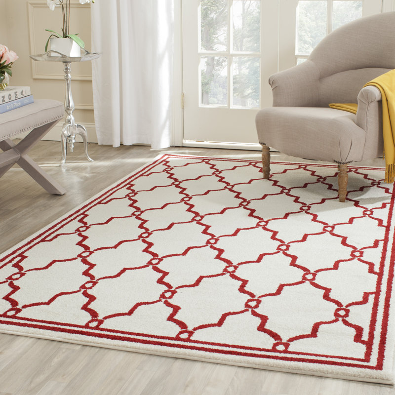 Moffitt Geometric Indoor / Outdoor Area Rug, Rectangle 122 x 183 cm