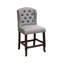 Fauteuil à oreilles à hauteur de comptoir de style rustique 2 pièces-112940427