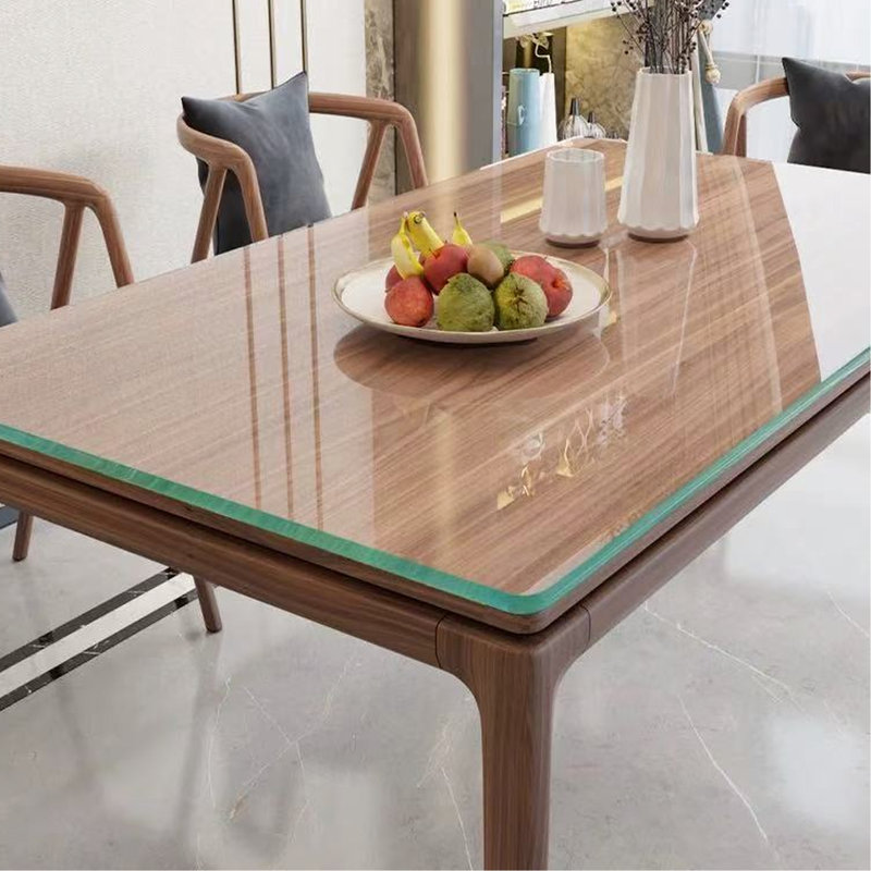 47,2 po x 23,6 po, plateau de table en verre, verre trempé de 3/8 po, bord lisse, rectangle confortable, cinq fois plus résistant que la normale
