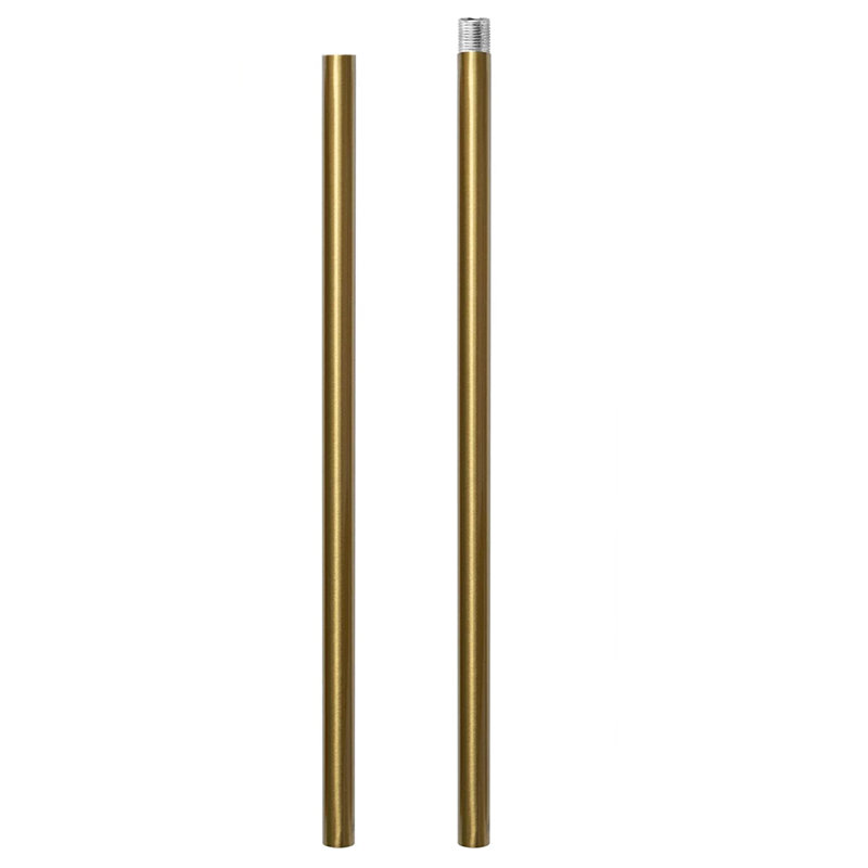 Chandelier Extension Rod 19.7" and 19.7", Gold