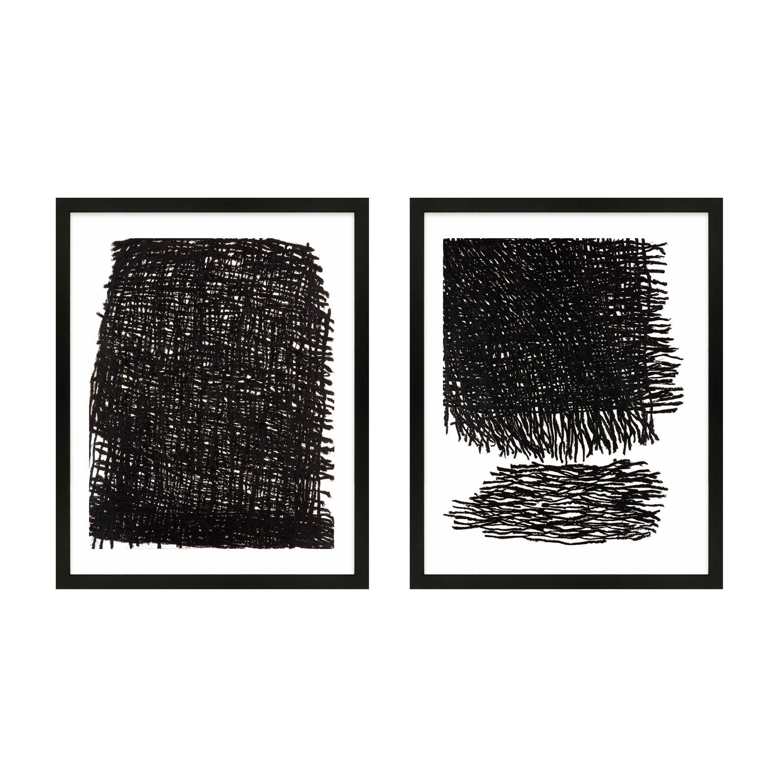 Passing Storm. Set Of 2 by Stephanie Dennis, Black, 30" H x 24" W  x 1.25" D
