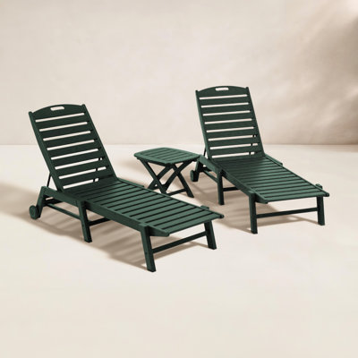 Ensemble de chaises longues 3 pièces POLYWOOD Nautical