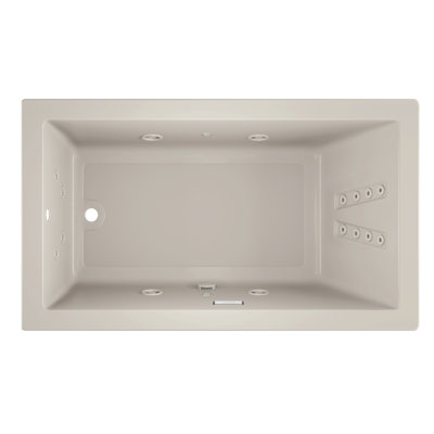 Solna™ Chromatherapy 72" x 42" Undermount Whirlpool Bathtub