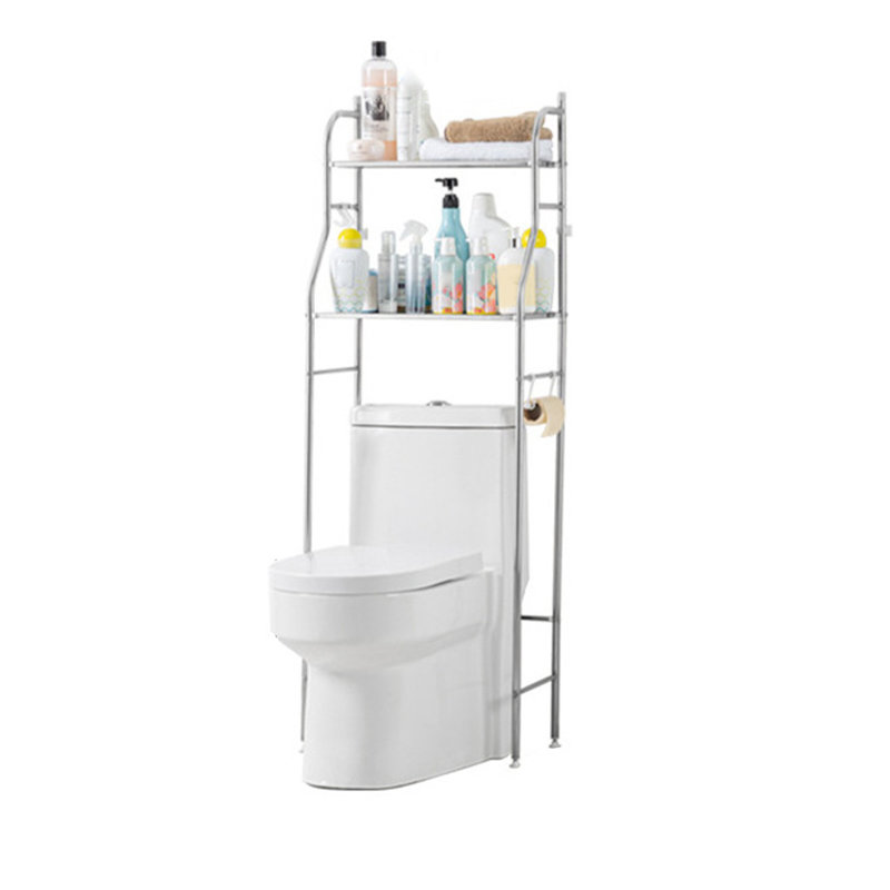 Over The Toilet Storage, Metal Over Toilet Organizer Rack with Removable Towel Hooks, Paper Holder, Bathroom Organizer Over Toilet, Easy Assembly