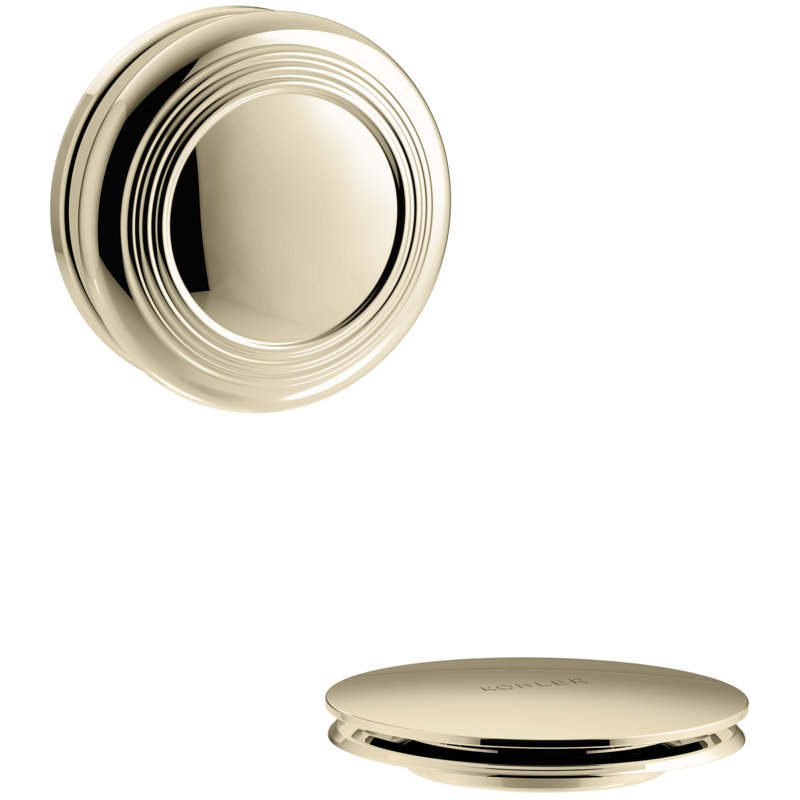 PureFlo Drain Stopper Tub Drain, Vibrant French Gold