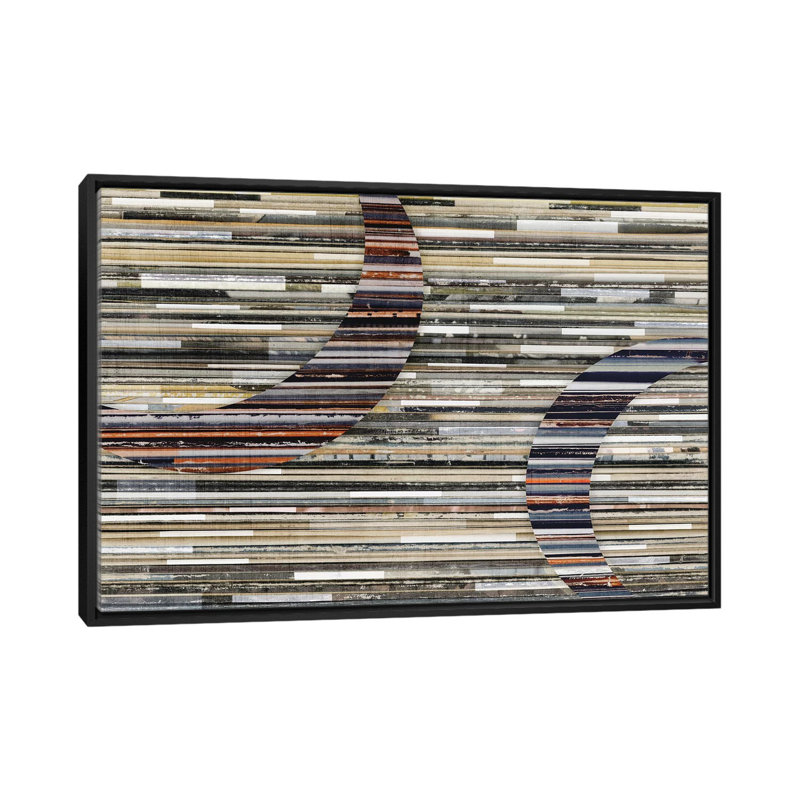 « serendipity ii », impression sur toile, H 18 po x l 26 po x P 1,5 po, Toile avec cadre noir, Pas de tapis