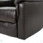Fauteuil inclinable manuel pivotant en polyuréthane brun avec fauteuil inclinable manuel
