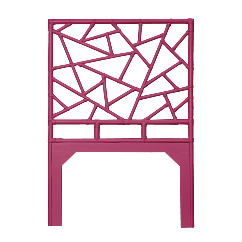 Tête de lit à structure ouverte Tiffany Collection, Rose vif, Simple