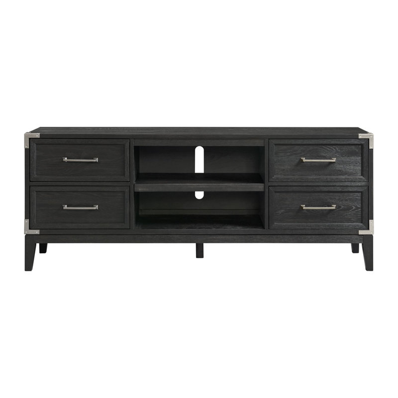 Laguna 70" Black Oak Veneer Transitional Console